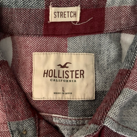 Hollister men’s stretch flannel. Size Large. - Picture 3 of 3